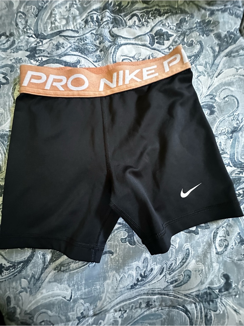 Kids Black Performance Compression Shorts with Copper Waistband